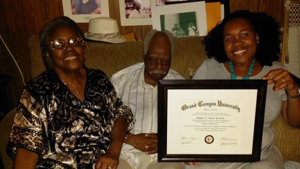 Sophia with Grandparents Raymond Sr   Mignon Wilson